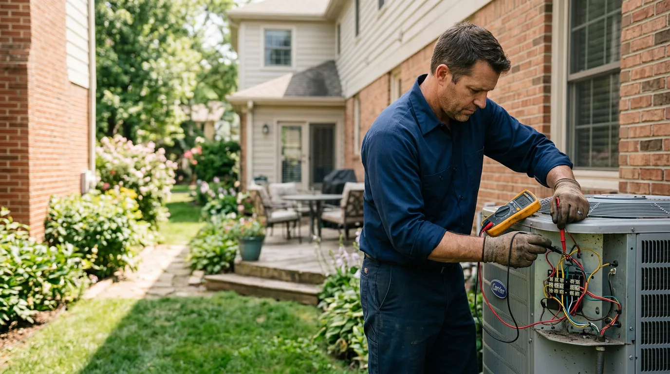 HVAC technician working near Andover, NY